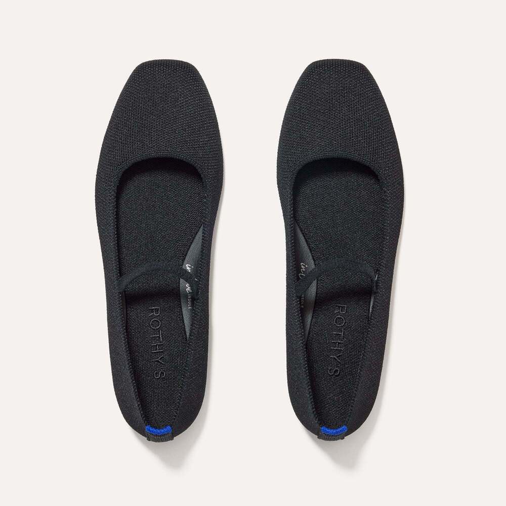 Rothy's The Max Square Mary Jane - Black Size 7